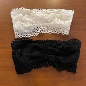 Lot of 2 Aerie Lace Boho Bralettes